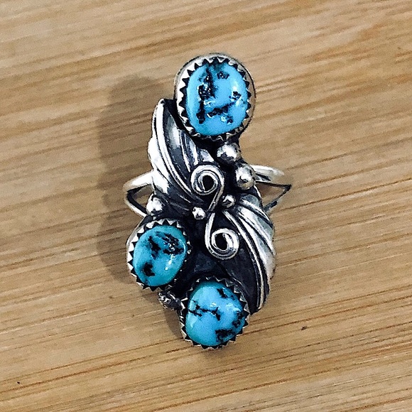 Jewelry - $87  Native American Southwest Turquoise & Sterling Silver Estate Ring